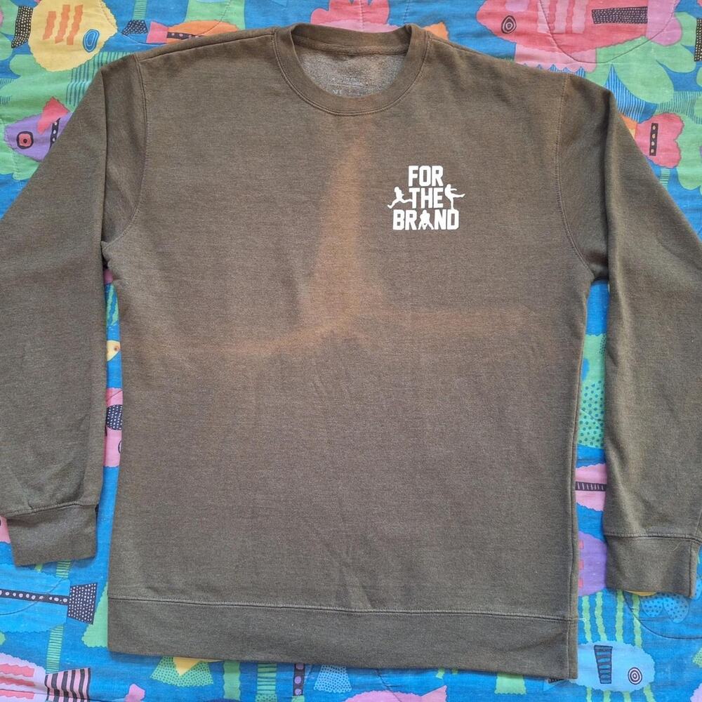 The Pat McAfee Show For The Brand Crewneck Sweatshirt Olive Green Men's XL